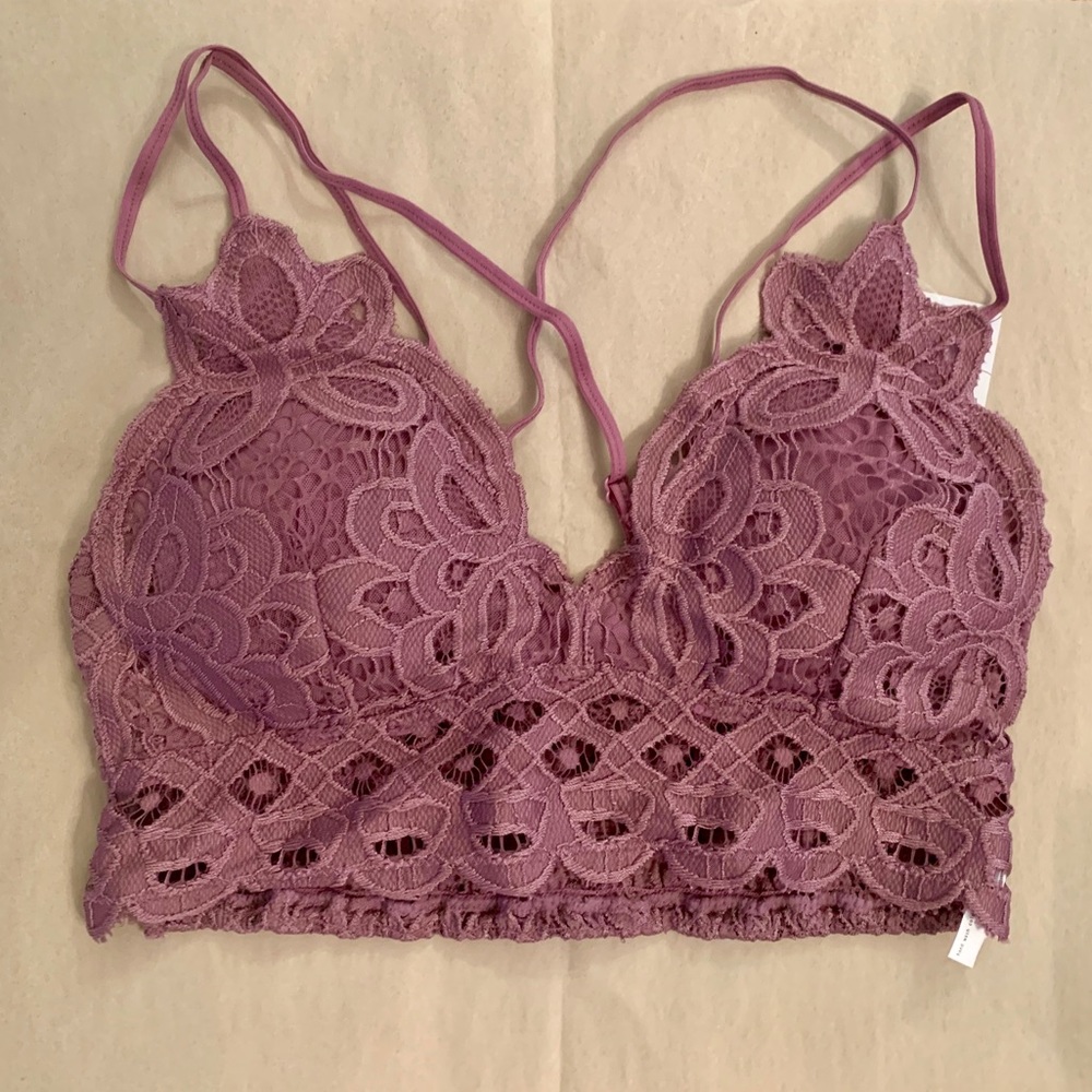 Last one Crochet lace bralette in purple - Picture 2 of 3